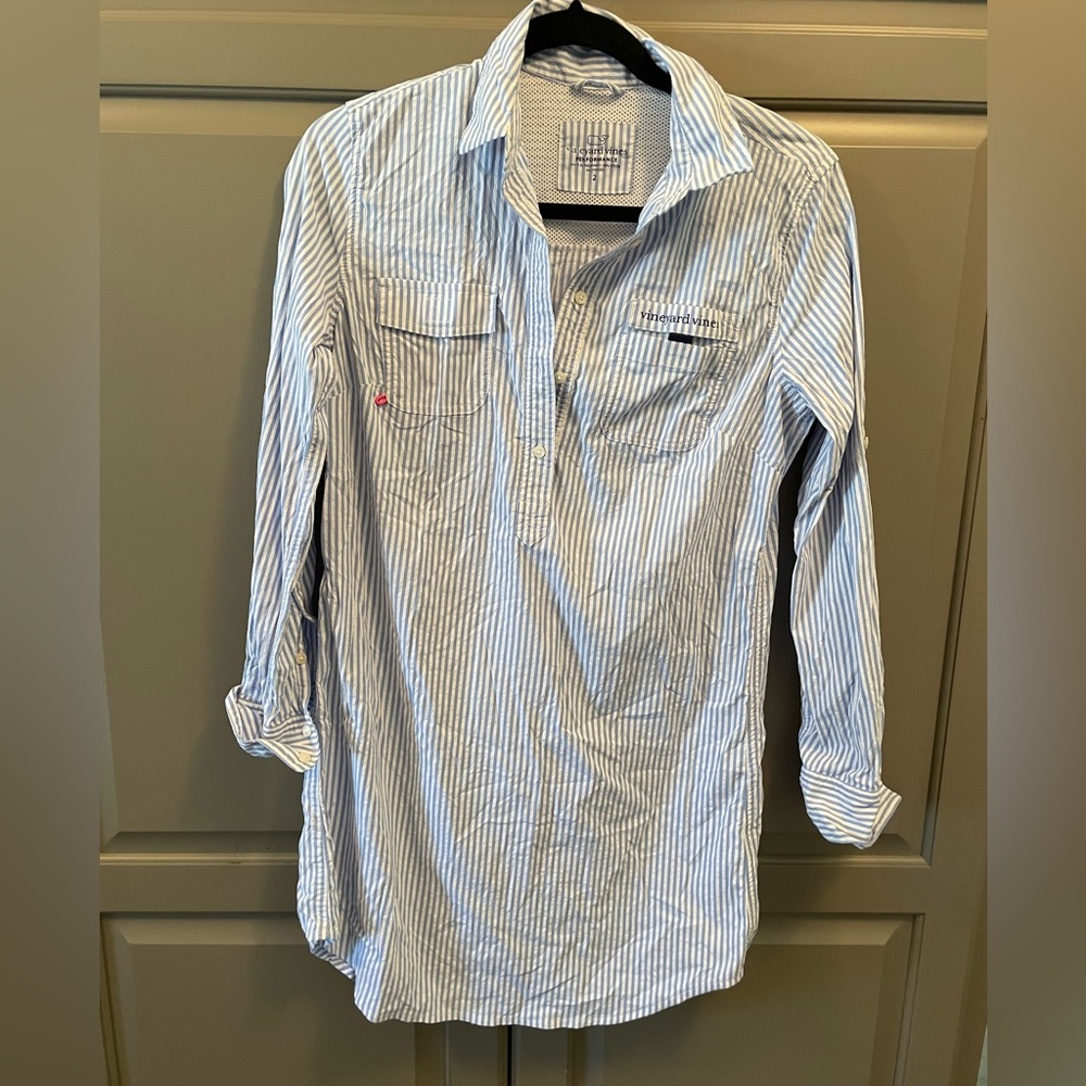 Vineyard Vines Harbour shirt coverup
